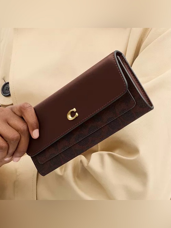 Coach Handbags - COACH MILA LONG FLAP WALLET